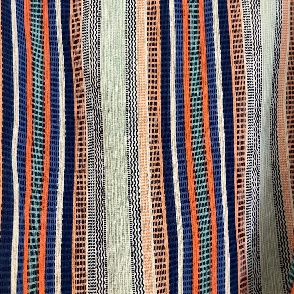 Lily White Striped Off Shoulder Ruffle Top Size S - Picture 5 of 8